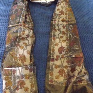 BETMAR VINTAGE COPPER FOIL BACKGROUND BROWN FLORAL MADE IN ITALY